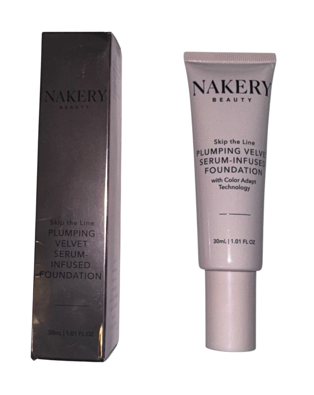 Nakery Beauty Skip the Line Plumping Velvet Serum‎ Infused Foundation Medium 1fl